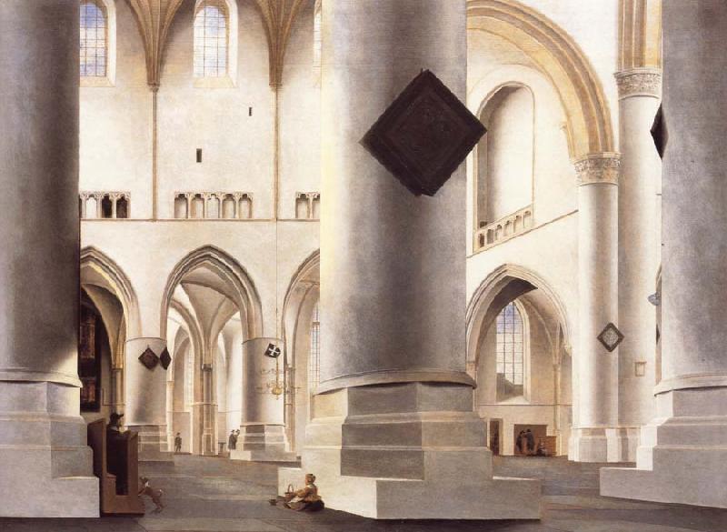 Pieter Saenredam THe Interior of the Grote Kerk,Haarlem France oil painting art